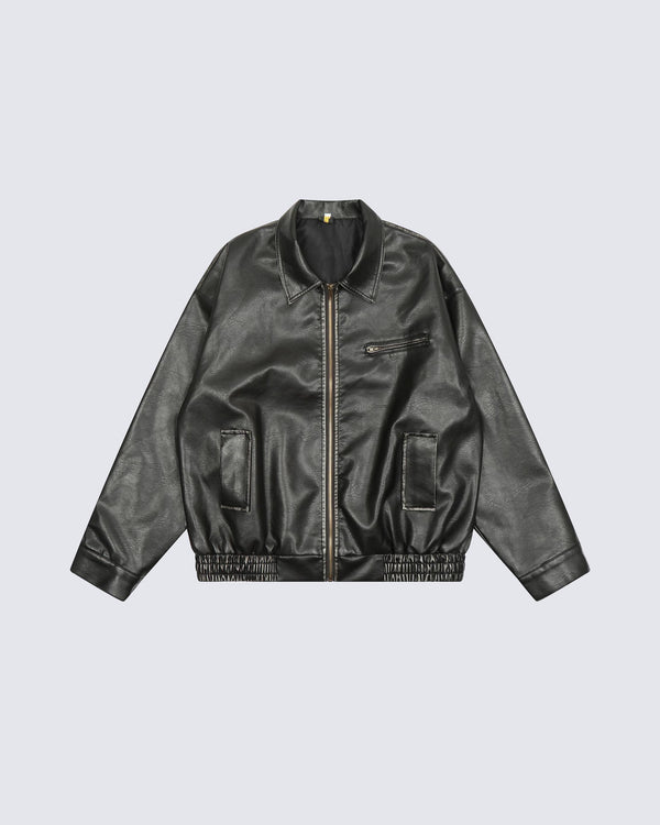 Loose Fit Classic American-style Motorcycle Jacket