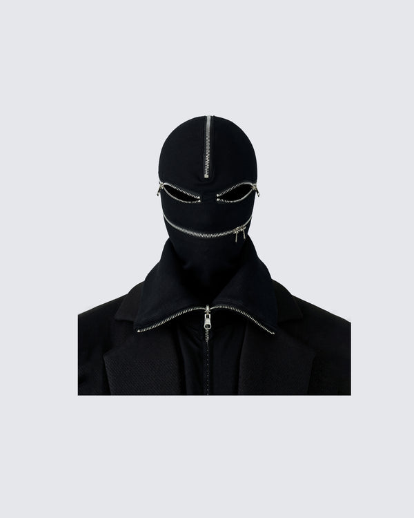 Zipper Knit Mask Cover