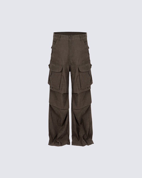 Multi-pocket Pleated Cargo Pants