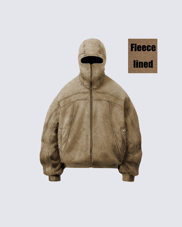 KIIKIO Fleece-Lined and Insulated Hoodie