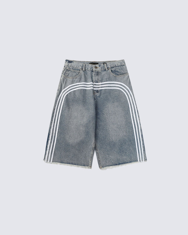 2024 New Striped Loose Shorts