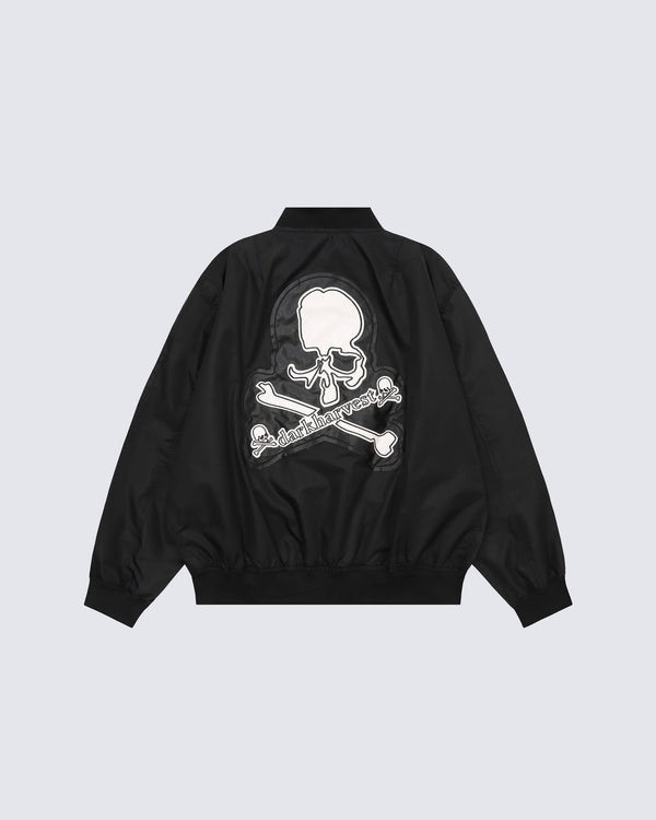 Street Style Skeleton Embroidery Jacket