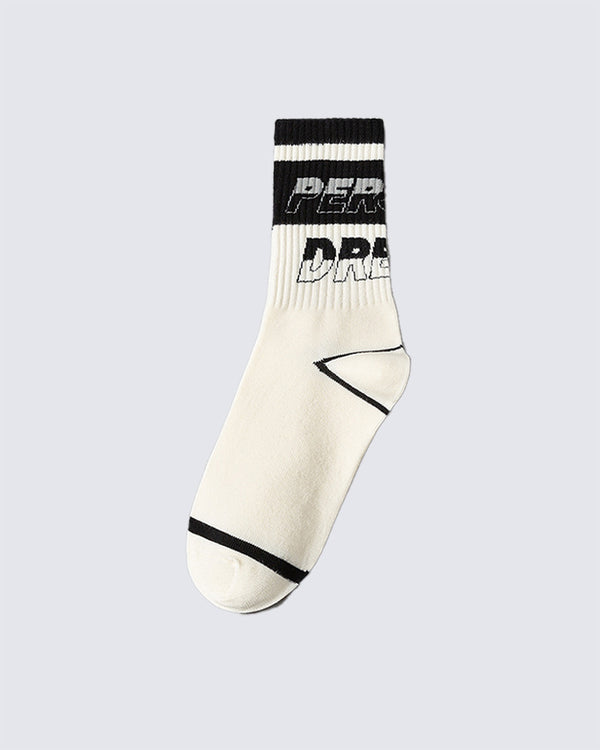 Black And White Contrast Sports Socks