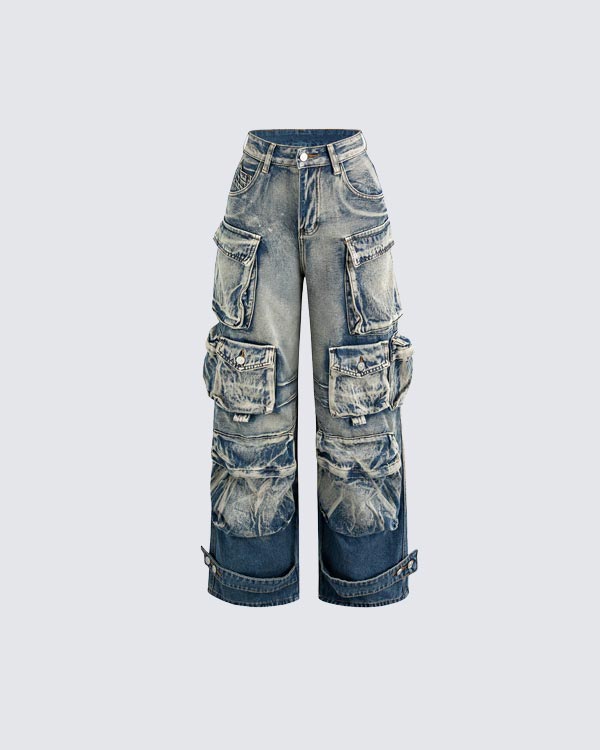 Gradient Washed Work Pants