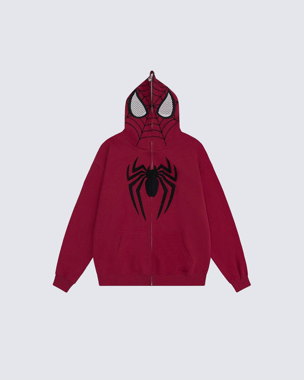 Embroidered Spider Hoodie