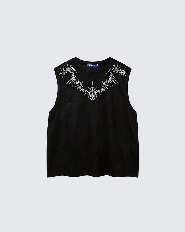 Vintage Street Embroidered Tank Top