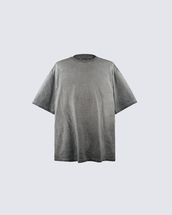 March 2024Clean Washed Short-Sleeved T-Shirt