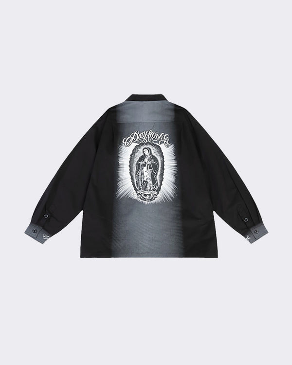 Virgin Mary Print Shirt
