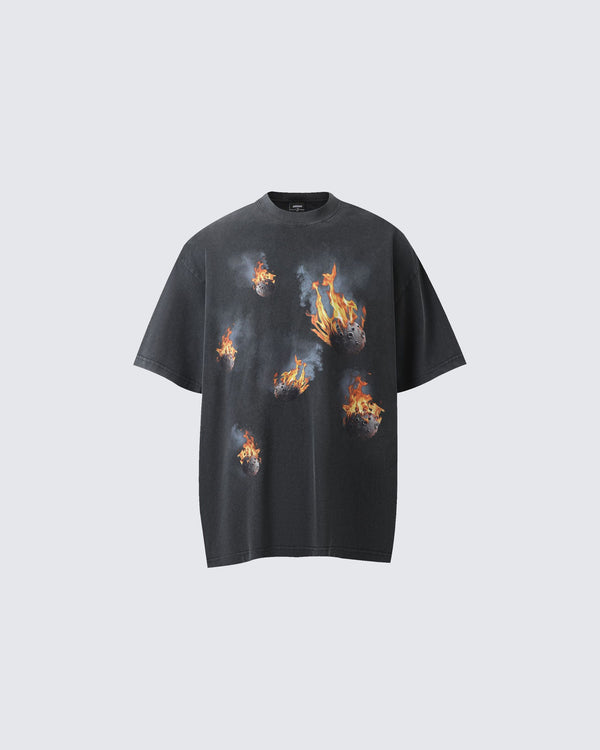 Loose-Fit Meteor Explosion Short-Sleeved T-shirt