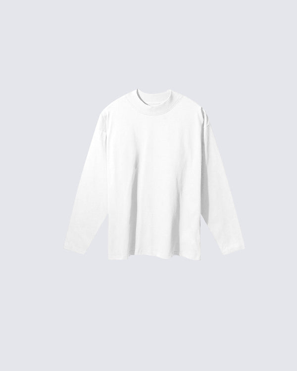 Cotton Plain Long Sleeve T-Shirt