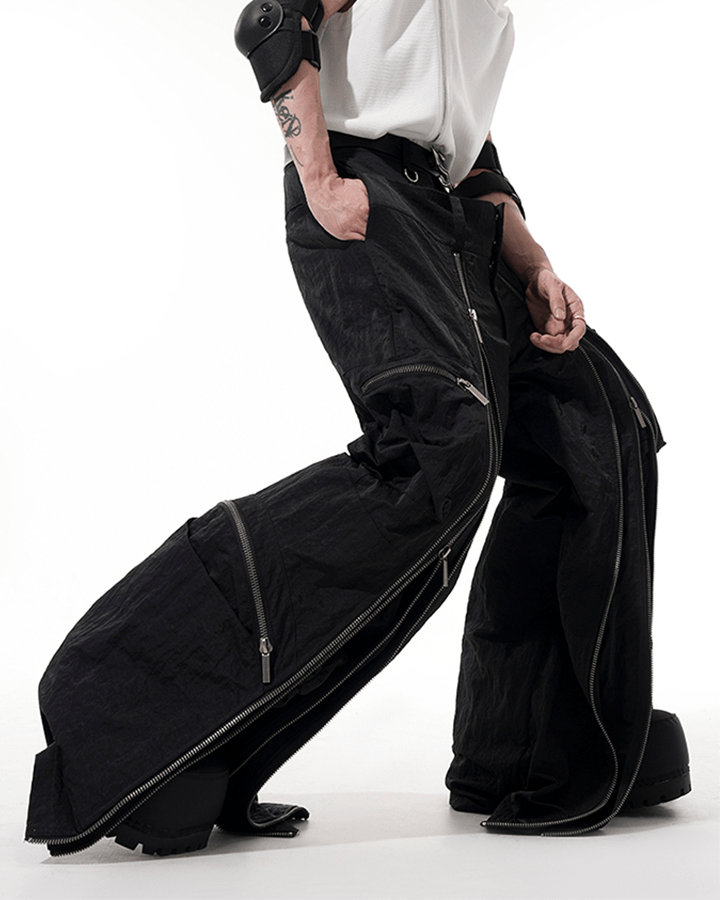 Futuristic Zipper Cargo Pants – KIIKIO Futuristic Zipper Cargo Pants – KIIKIO