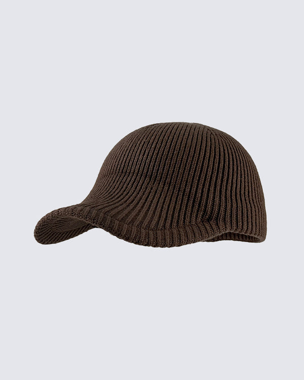 Plain Wool Blend Baseball Cap