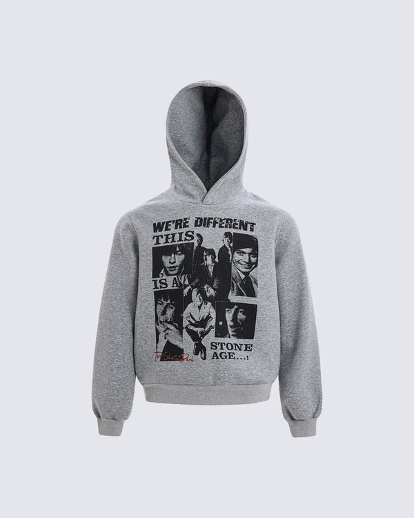 European-American Retro Character Hoodie