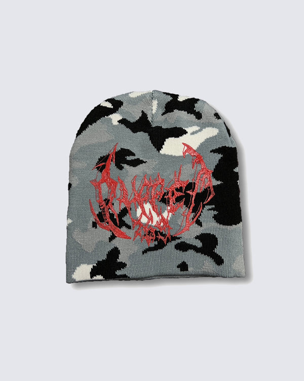 Camouflage Pattern Knit Beanie