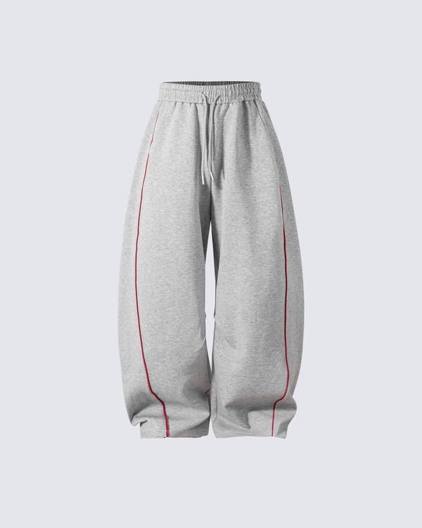 Name: Wide-Leg Contrast Stitch Sweatpants