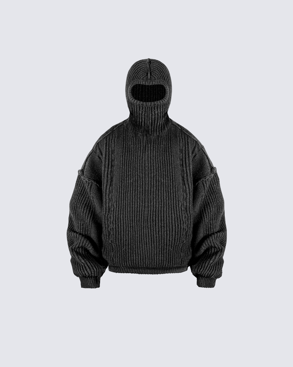 Knit Balaclava Sweater
