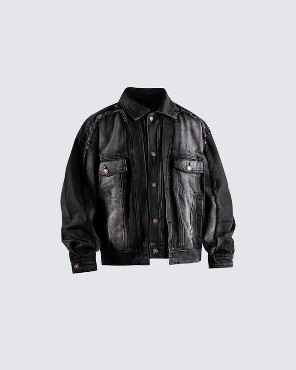 Autumn Winter New Design Distressed Denim Jacket