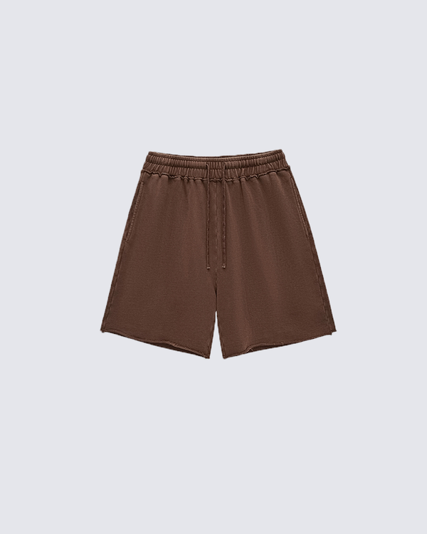 Washed Cotton Casual Shorts