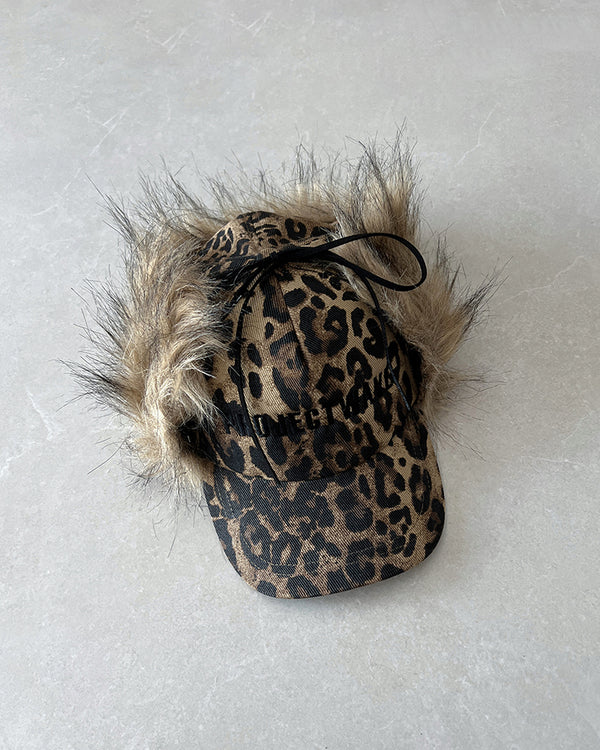 Leopard Camouflage Ear-Flap Baseball Cap