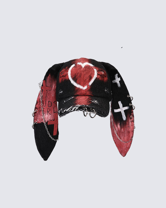 Punk Bunny Ear Baseball Cap