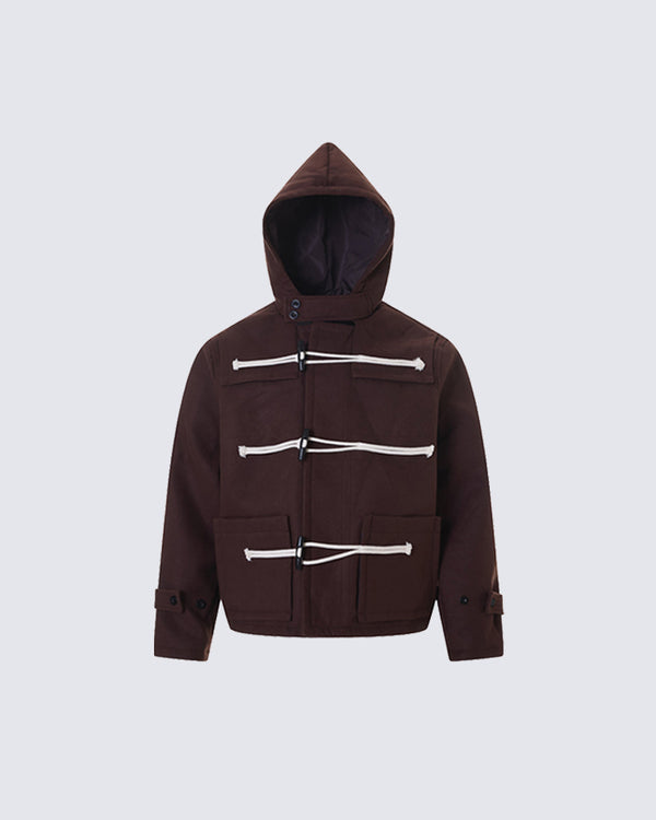 European Style Duffle Toggle Jacket
