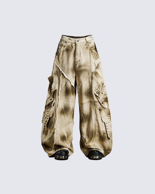 Heavy Washed Ink Workwear Jeans