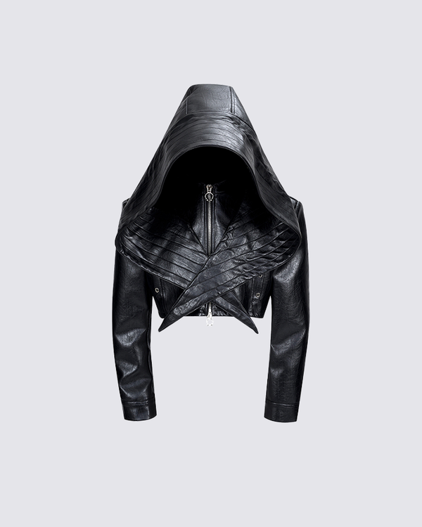 Dark Knight Cloak Leather Jacket