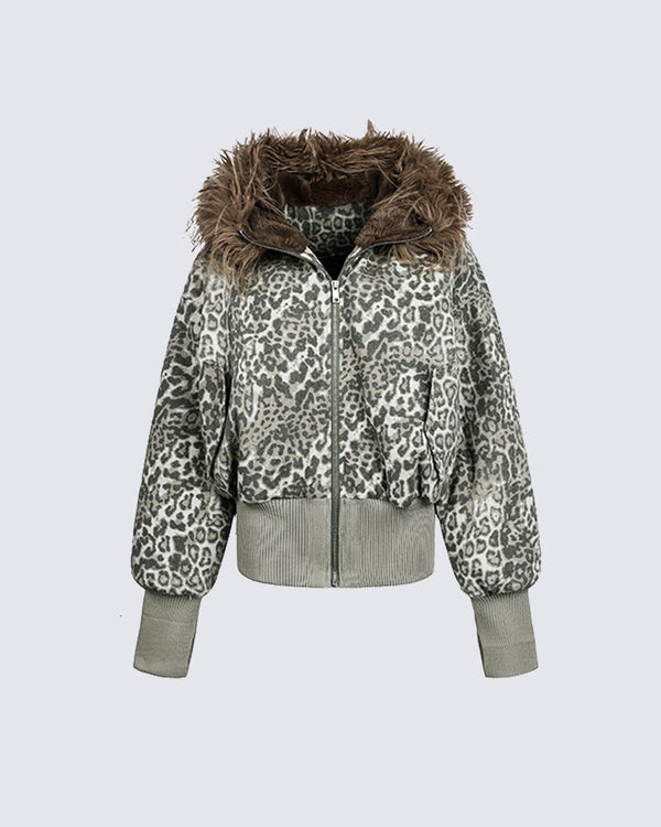American Style Fur Collar Cotton Jacket