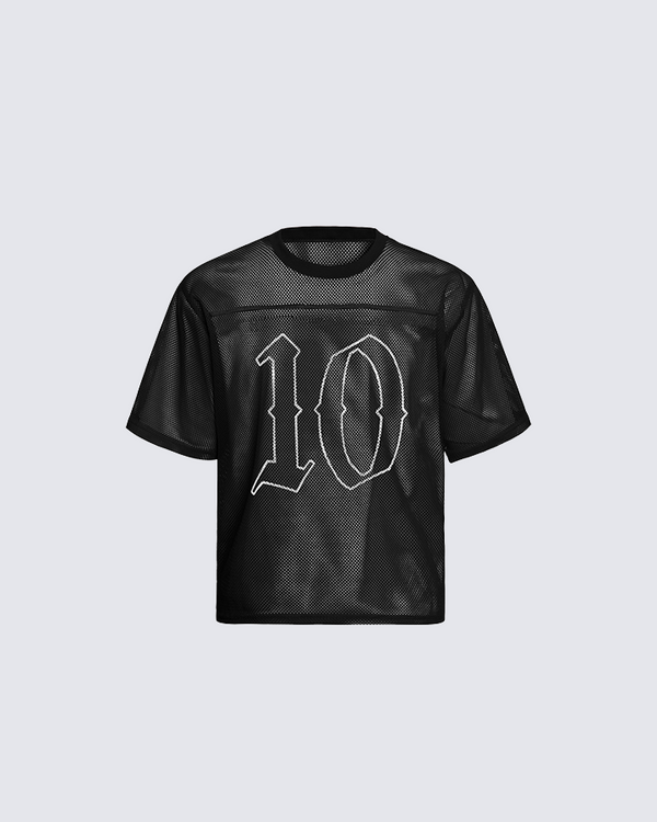 Graphic Mesh Oversized T-Shirt – Street Style with Bold Back Design