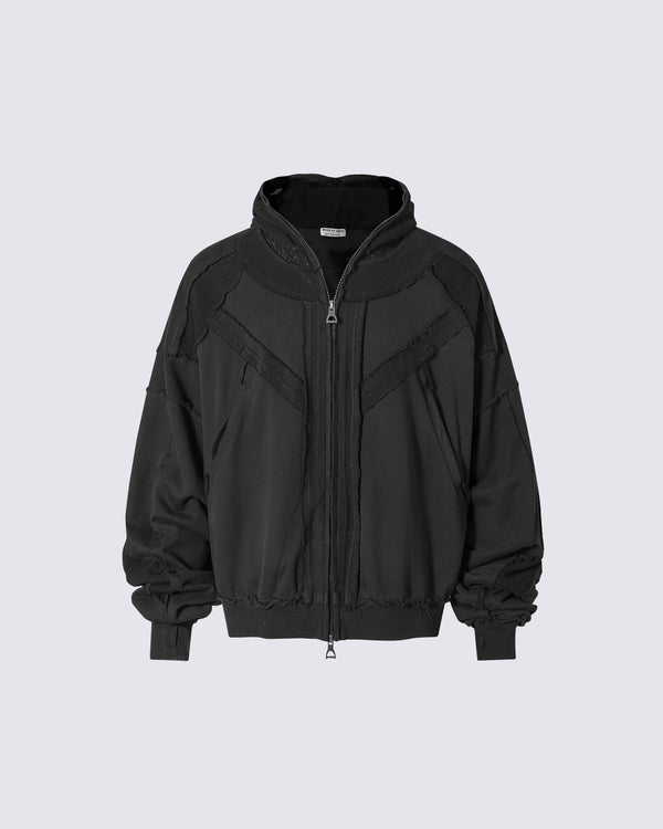 Urban Edge Oversized Zip-Up Jacket