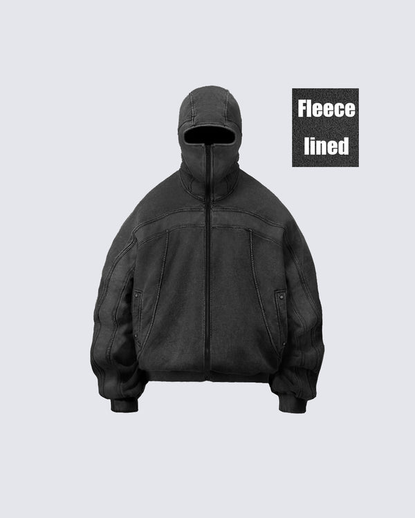 KIIKIO Fleece-Lined and Insulated Hoodie