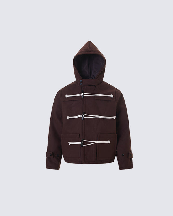 European Style Duffle Toggle Jacket