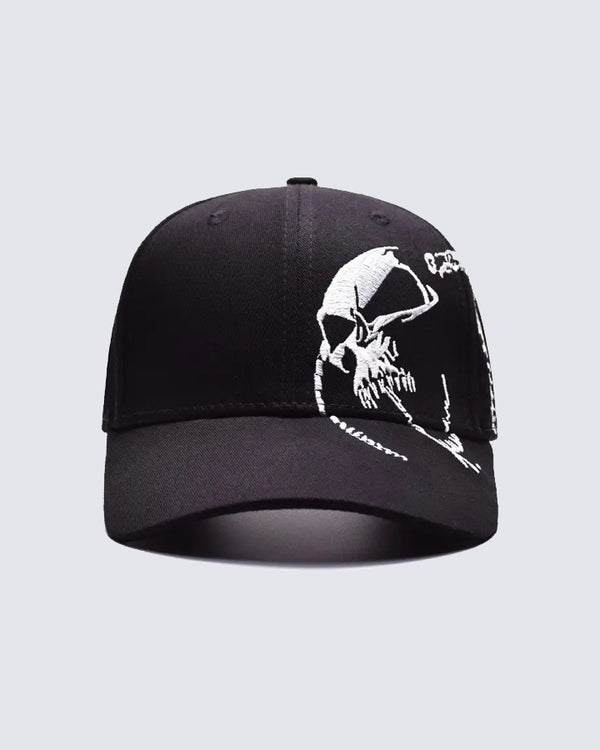 Halloween Skull Embroidered Baseball Cap