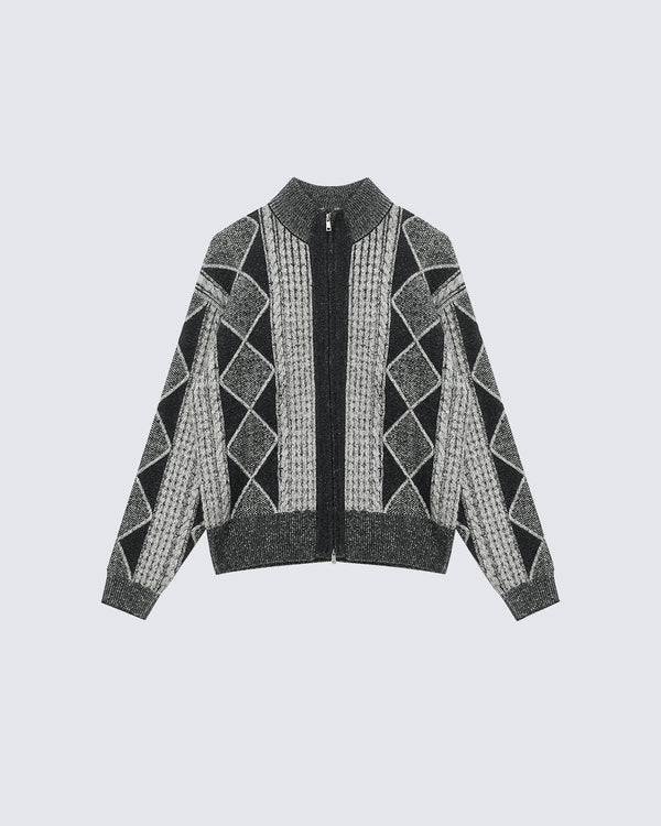 American Casual Thickened Knit Cardigan