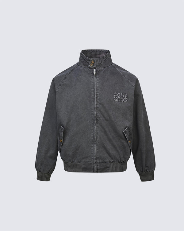 Casual Zip-Up Bomber Jacket