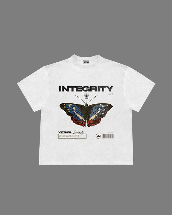 Street Butterfly Print T-Shirt