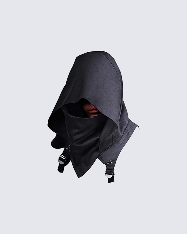 Techwear Detachable Hooded Face Cover Mask