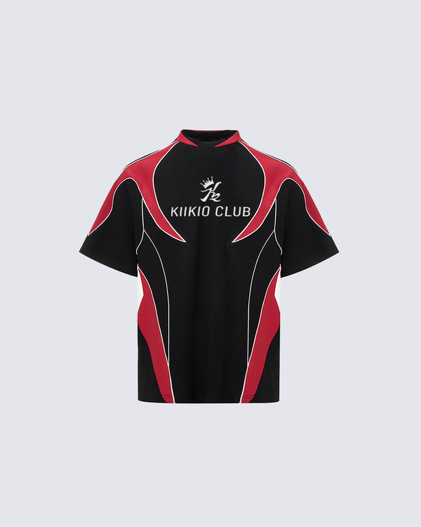 Futuristic Racing Graphic Tee – “KIIKIO CLUB”