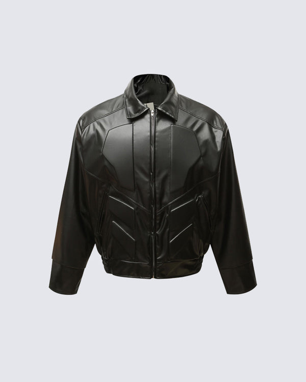 Biker PU Leather Jacket