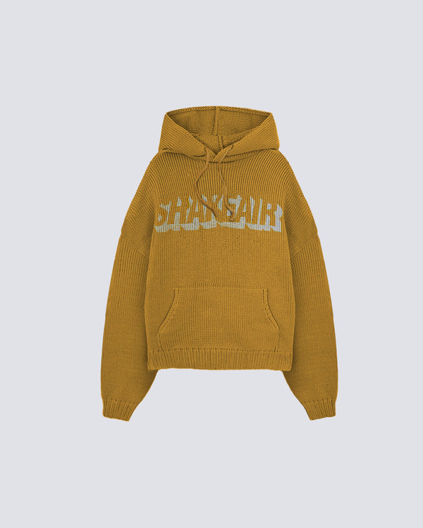 Vintage Relaxed Knit Hoodie