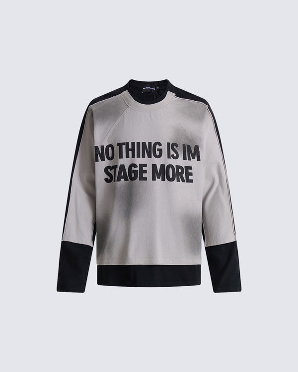 Graphic Print Long Sleeve Sweatshirt