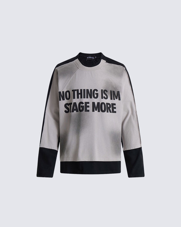 Graphic Print Long Sleeve Sweatshirt