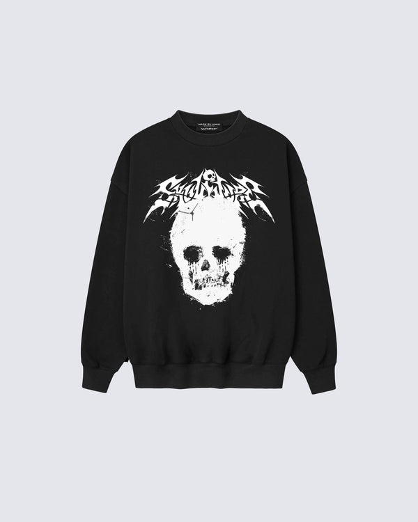 “Gothic Skull Graphic Sweatshirt”Graphic Sweatshirt