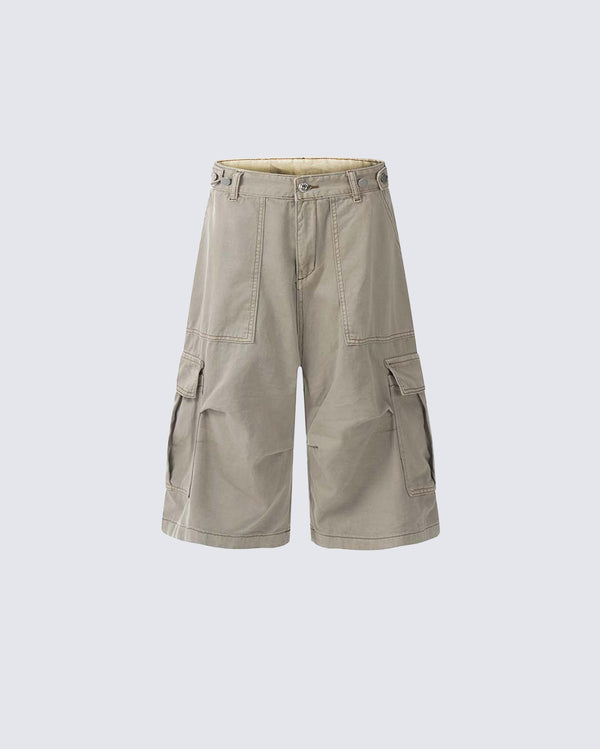 Multi-Pocket Cargo Mid-Length Pants