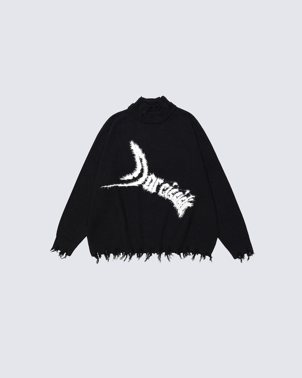 Streetwear Double-Layered Collar Casual Sweater