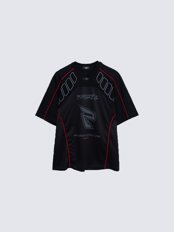 Techwear Mesh Panel Oversized T-Shirt