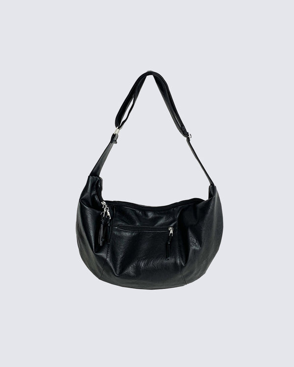 Large-Capacity Dumpling Motorcycle Crossbody Bag