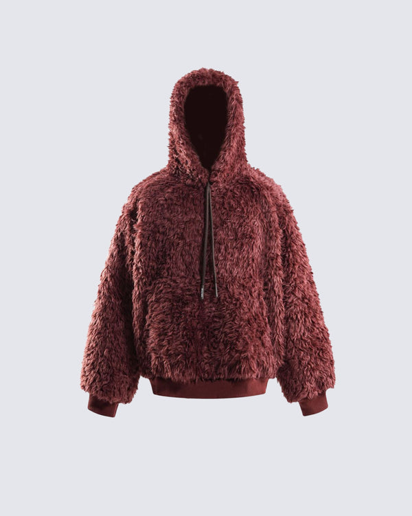 Faux Sherpa Hoodie