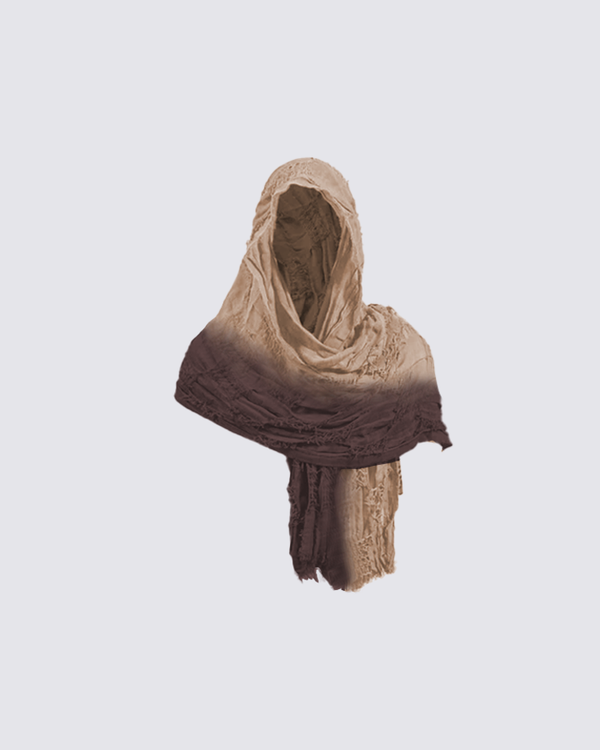 Gradient Wasteland Hooded Scarf