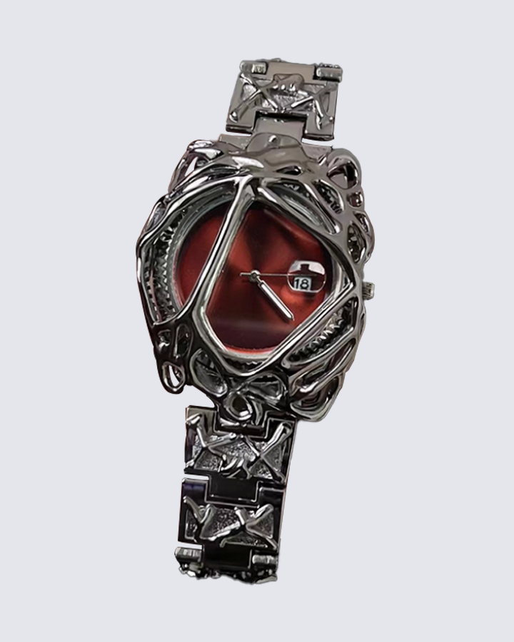 KIIKIO Y2K Abstract Metal Frame Watch
